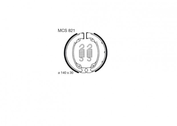 Lucas MCS821 Honda Trx GB XLV ; K ymco Hipster Pulsar Stryker fékpofa