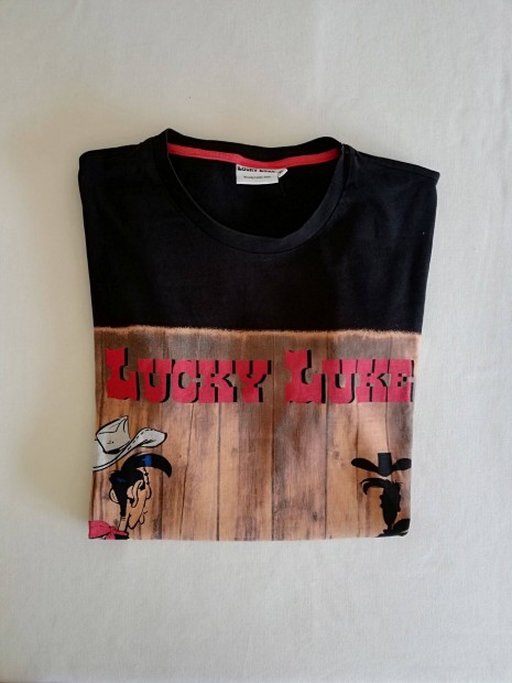 Lucky Luke frfi rvid ujj pl XL-es