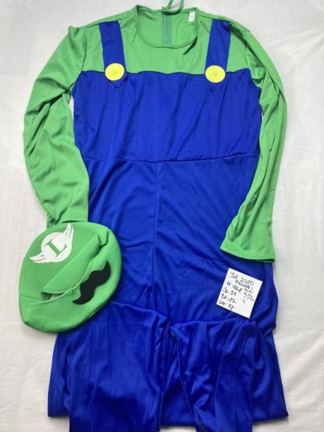 Luigi jelmez, Super Mario jelmez, felntt jelmez, j DK2080