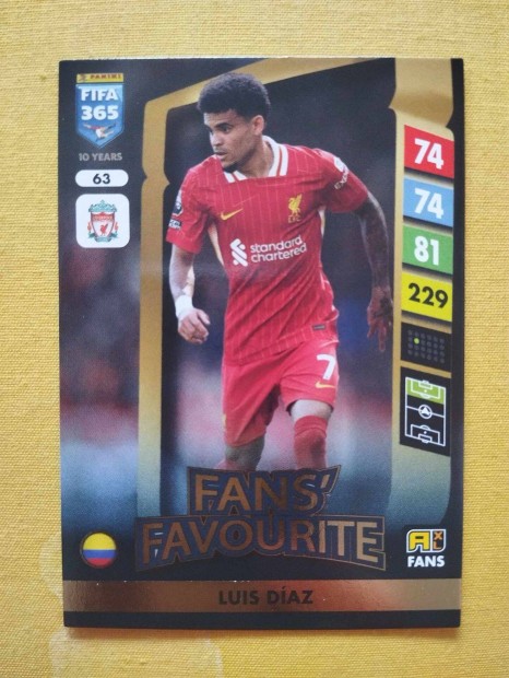 Luis Diaz (Liverpool) FIFA 365 2025 Fans Favourite focis krtya