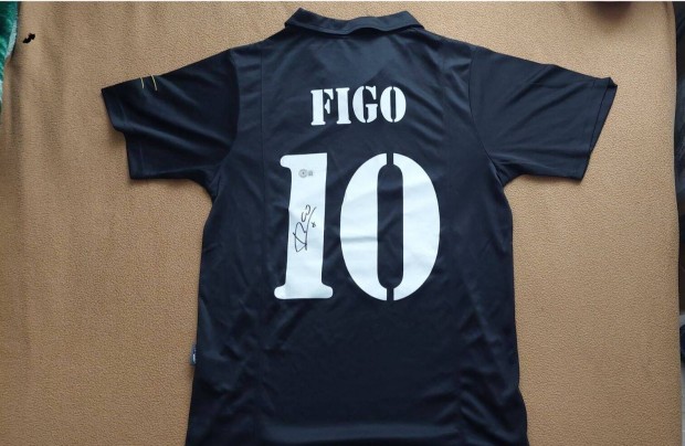 Luis Figo Real Madrid dedikált mez