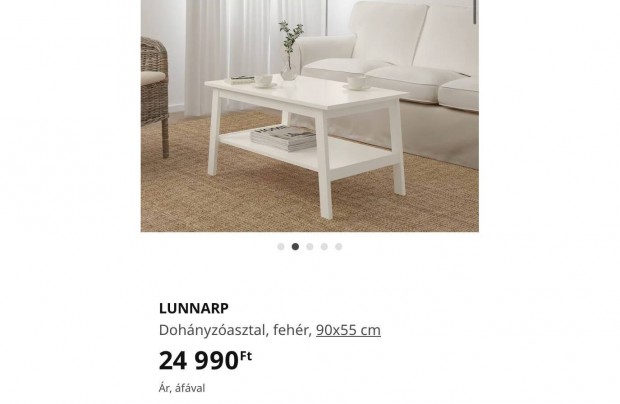 Lunnarp (IKEA) dohnyzasztal
