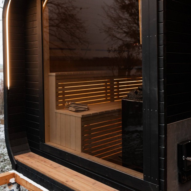 Lux GOLD 2 in 1 szauna + dézsafürdő kombó 6 személyre