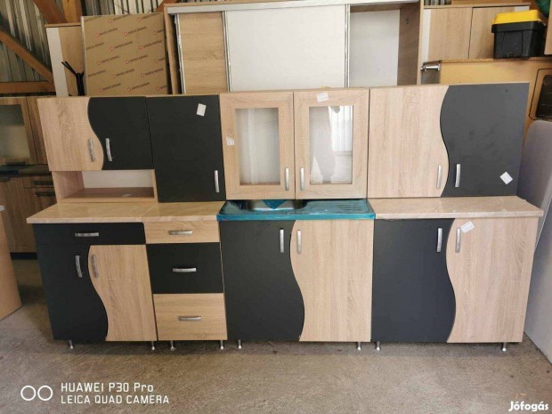 Luxor 260 cm hosszú konyha mosogatótálcával Áruhitelre is