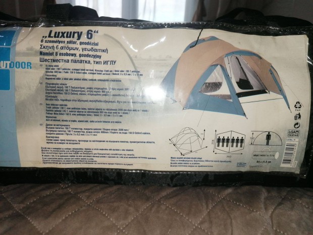 Luxury 6 szemelyes sátor
