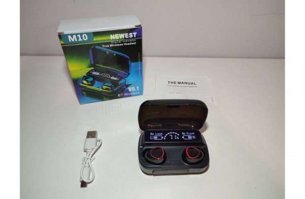 M10 TWS Bluetooth fülhallgató