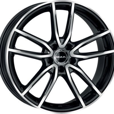 MAK Evo Gloss Black Ring Mirror 10X21 5X112 ET52 CB66,6 | alufelni |
