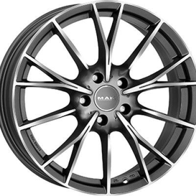 MAK FABRIK Gunmetal Polírozott 8,5X19 5X120 ET47 CB72,6 | alufelni |