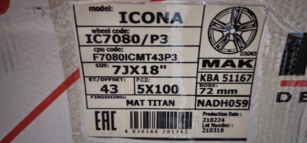 MAK Icona Alufelni R18