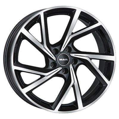 MAK KASSEL Fnyes fekete Polrozott 7,5X17 5X112 ET46 CB76 | alufelni