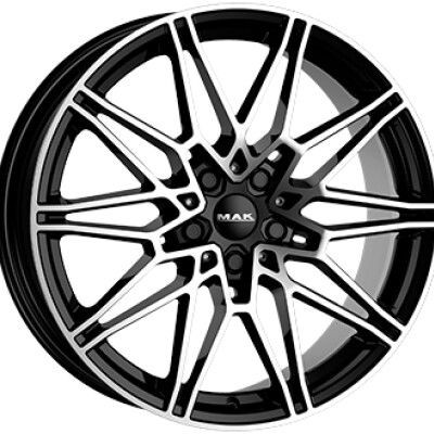 MAK KOENIG F�nyes fekete Pol�rozott 8,5X19 5X112 ET40 CB66,6 |