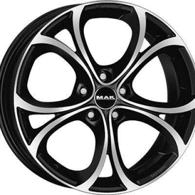 MAK LARIO Fényes fekete Polírozott 9,5X19 5X110 ET42 CB65,1 |