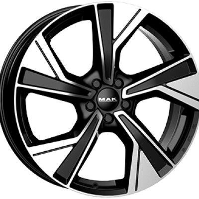 MAK MALMOE Fnyes fekete Polrozott 9X19 5X108 ET53 CB63,4 | alufelni