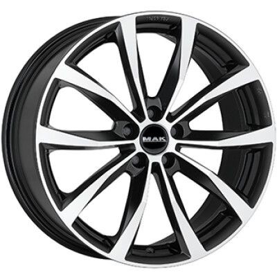 MAK WOLF Fnyes fekete Polrozott 7,5X18 5X100 ET49 CB57,1 | alufelni