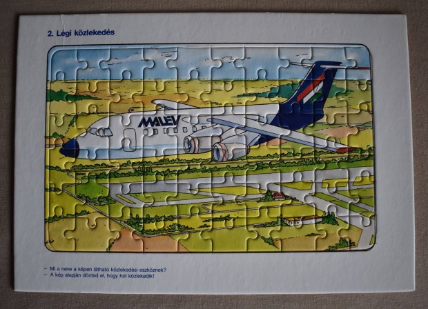 MALÉV kirakó puzzle retro