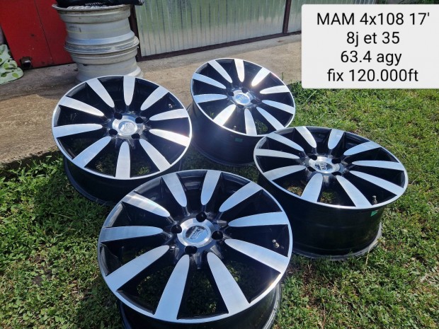 MAM 4x108 17 col alufelni szett