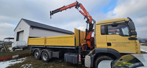 MAN TGA billenenthet� plat�s teheraut� Atlas AK135.2 daruval