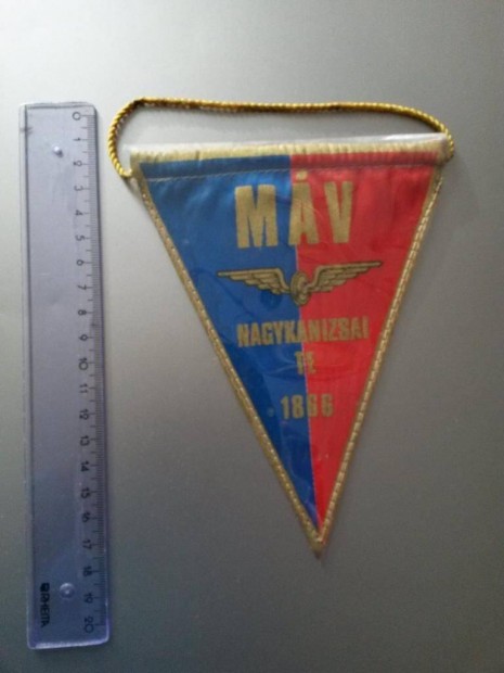 MÁV NTE (Nagykanizsa) sport zászló, autós zászló