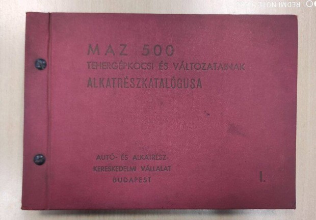 MAZ 500 Tgk. alkatrszkatalgus