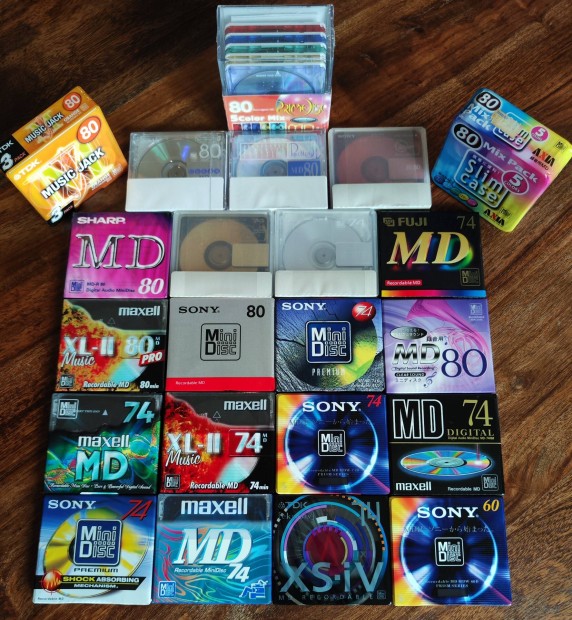 MD minidisc gyri j flis lemezek 