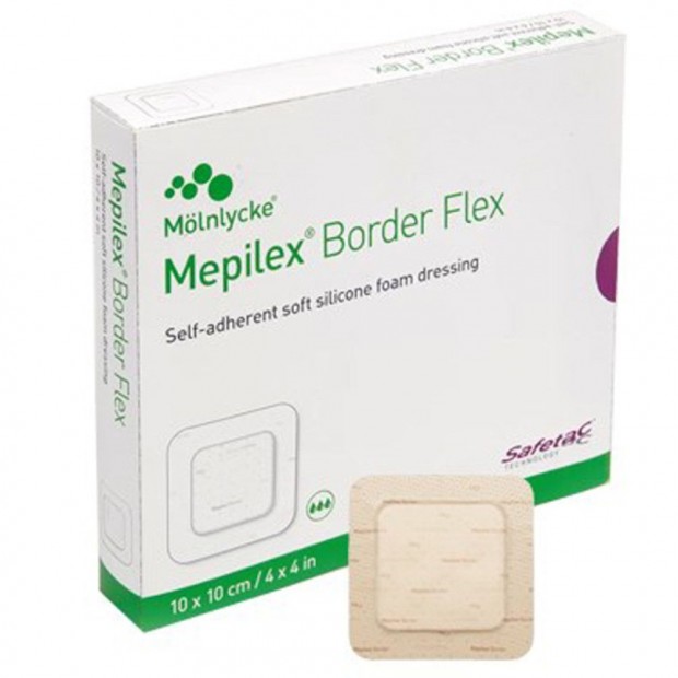 MEPILEX BORDER FLEX 5 RTEG, EXTRA KOMFORTOS HABKTSZER 10 X 10 CM