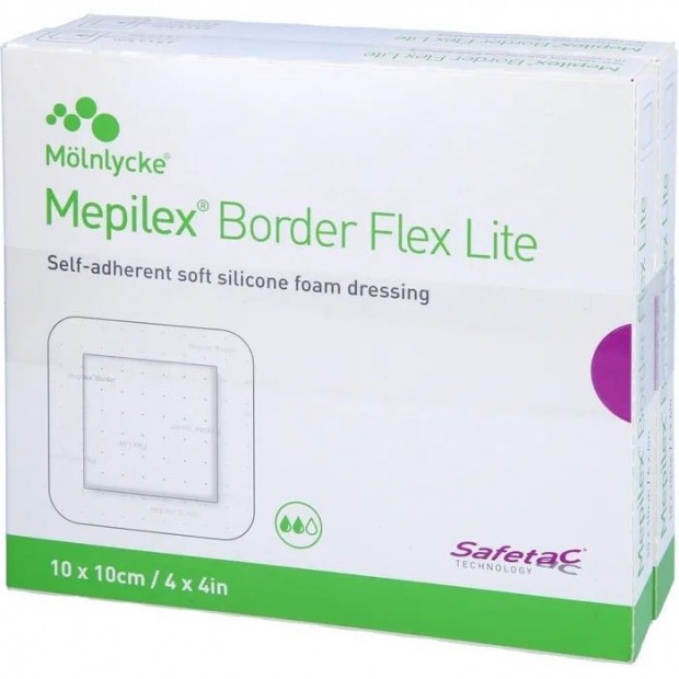MEPILEX BORDER FLEX LITE 10 X 10 CM