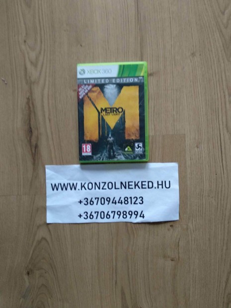 METRO Last Light eredeti Xbox 360 játék