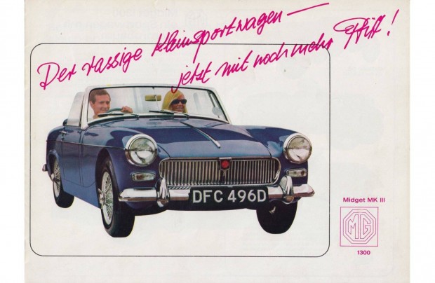 MG Midget MK III 1300 prospektus