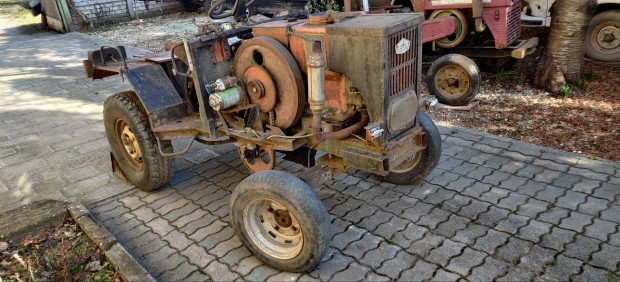 MIB dízel stabilmotor hajtású traktor, csettegő, kerti gép