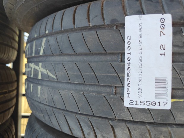 MICHELIN PRIMACY 3 91H 215/50R17 DOT3517 5MM SEAL HASZNÁLT NYÁRIGUMI