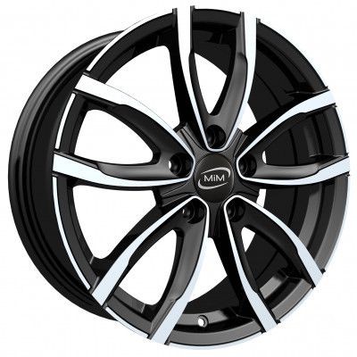 MIM Evo001 Fekete Polír 7X17 4X100 ET37 CB60,1 | alufelni |
