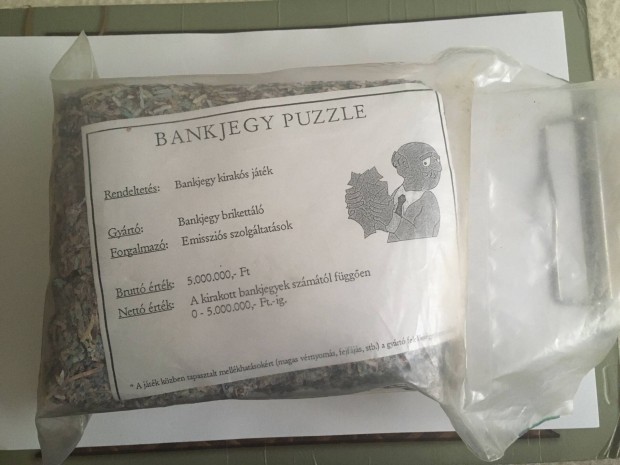MNB Bankjegy puzzle elad