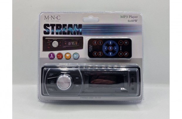 MNC Stream 39709 autrdi MP3 lejtsz fejegysg, j, 1 v garancia