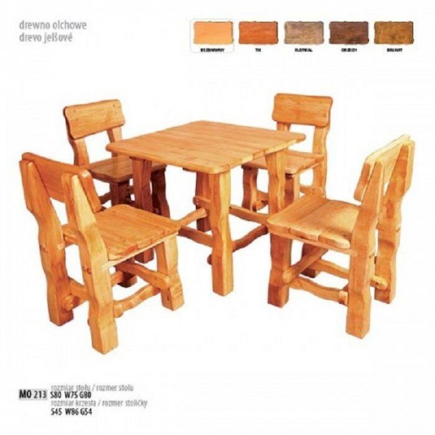 MO213 Elad Tmr Feny Fa Asztal s Szk KERTI Btor j Garancival