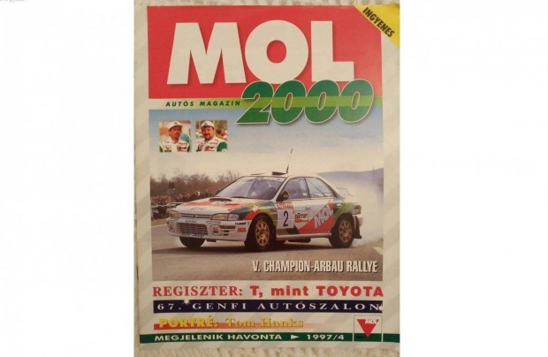 MOL 2000 auts magazin 1997-bl. Retro. Kitn llapot.Debrecenben