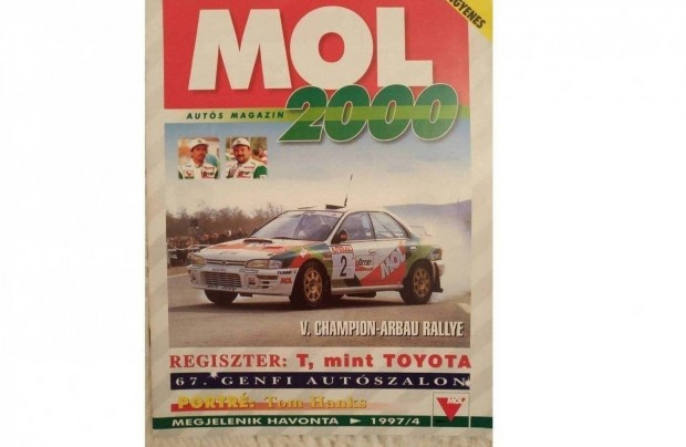 MOL 2000 auts magazin 1997-bl. Retro. Teljesen j bontatlan llapot