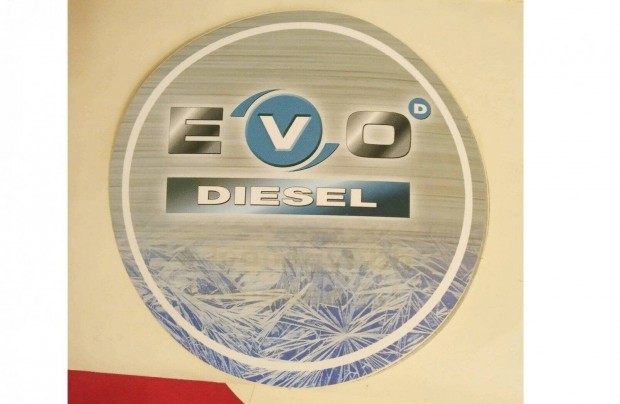 MOL Evo Diesel hőre változó matrica A hidegben jelenik meg felirat