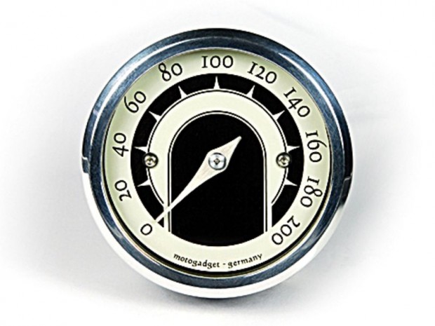 MOTOGADGET Motoscope Tiny Speedster, sebességmérő, polírozott
