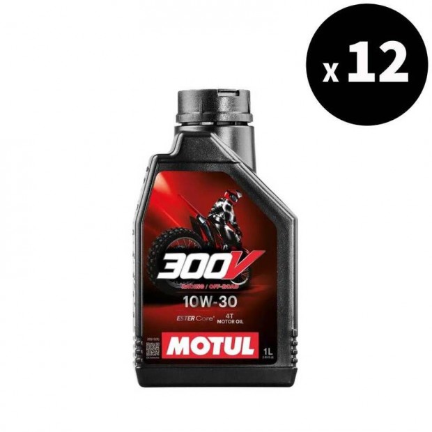 MOTUL 300V Factory Line Off Road Racing 4T motorolaj - 10W30 1L x12