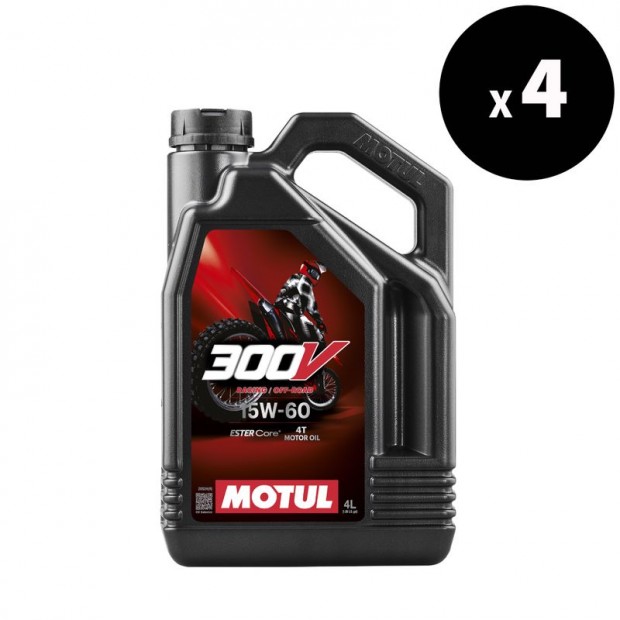 MOTUL 300V Factory Line Off Road Racing 4T motorolaj - 15W60 4L x4