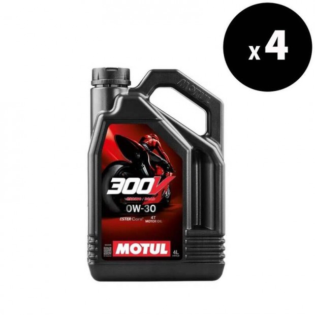 MOTUL 300V Factory Line Road Racing 4T motorolaj - 0W30 4L x4