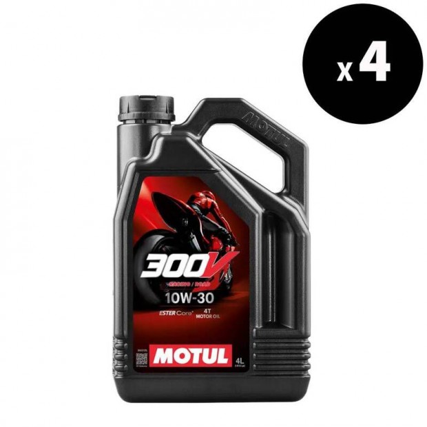 MOTUL 300V Factory Line Road Racing 4T motorolaj - 10W30 4L x4