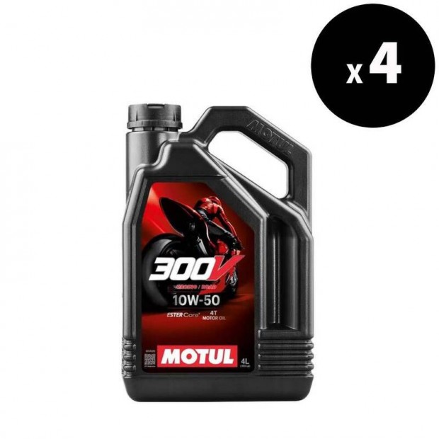 MOTUL 300V Factory Line Road Racing 4T motorolaj - 10W50 4L x4