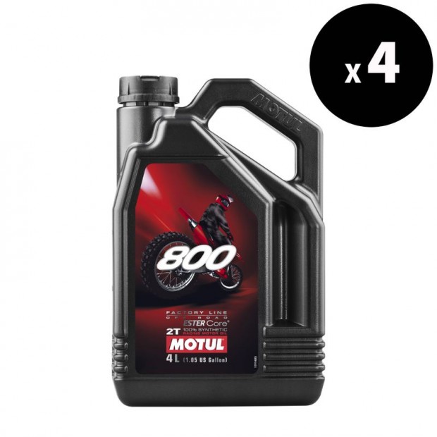 MOTUL 800 Factory Line Off-Road Racing 2T motorolaj 4L (4 db)