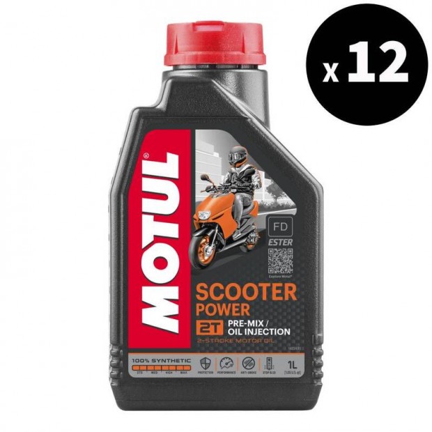 MOTUL Scooter Power 2T motorolaj 1L (12 db)