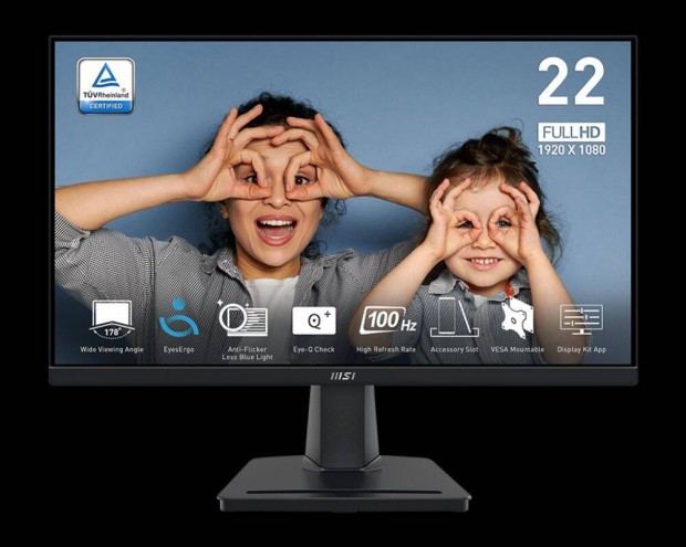 MSI 21,5" Business Pro MP225V FHD 100Hz HDMI/VGA fekete monitor