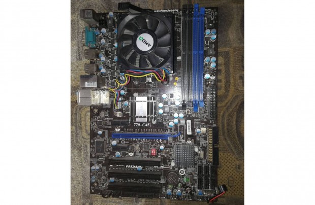 MSI 770-C45 alaplap + CPU