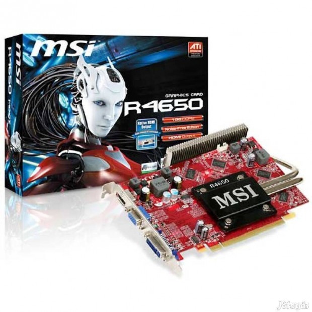 MSI ATI Radeon HD 4650 1 GB Pcie Full Passziv Hts