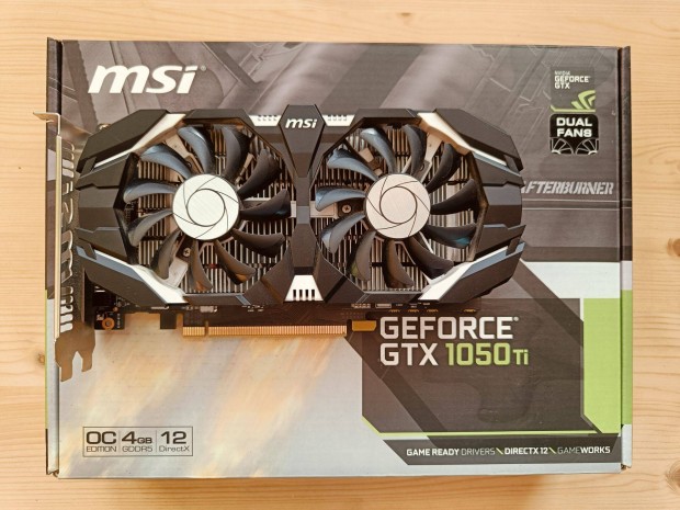 MSI Geforce Gtx 1050 Ti 4GT OC videkrtya / grafikus krtya / GPU