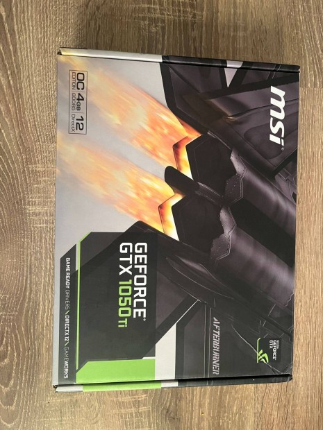 MSI Geforce Gtx 1050ti OC Edition dobozos